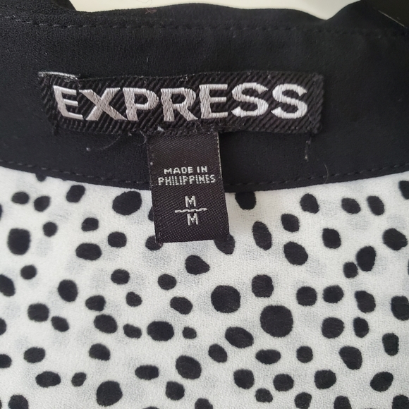 Express Black and White Top - Picture 4 of 4